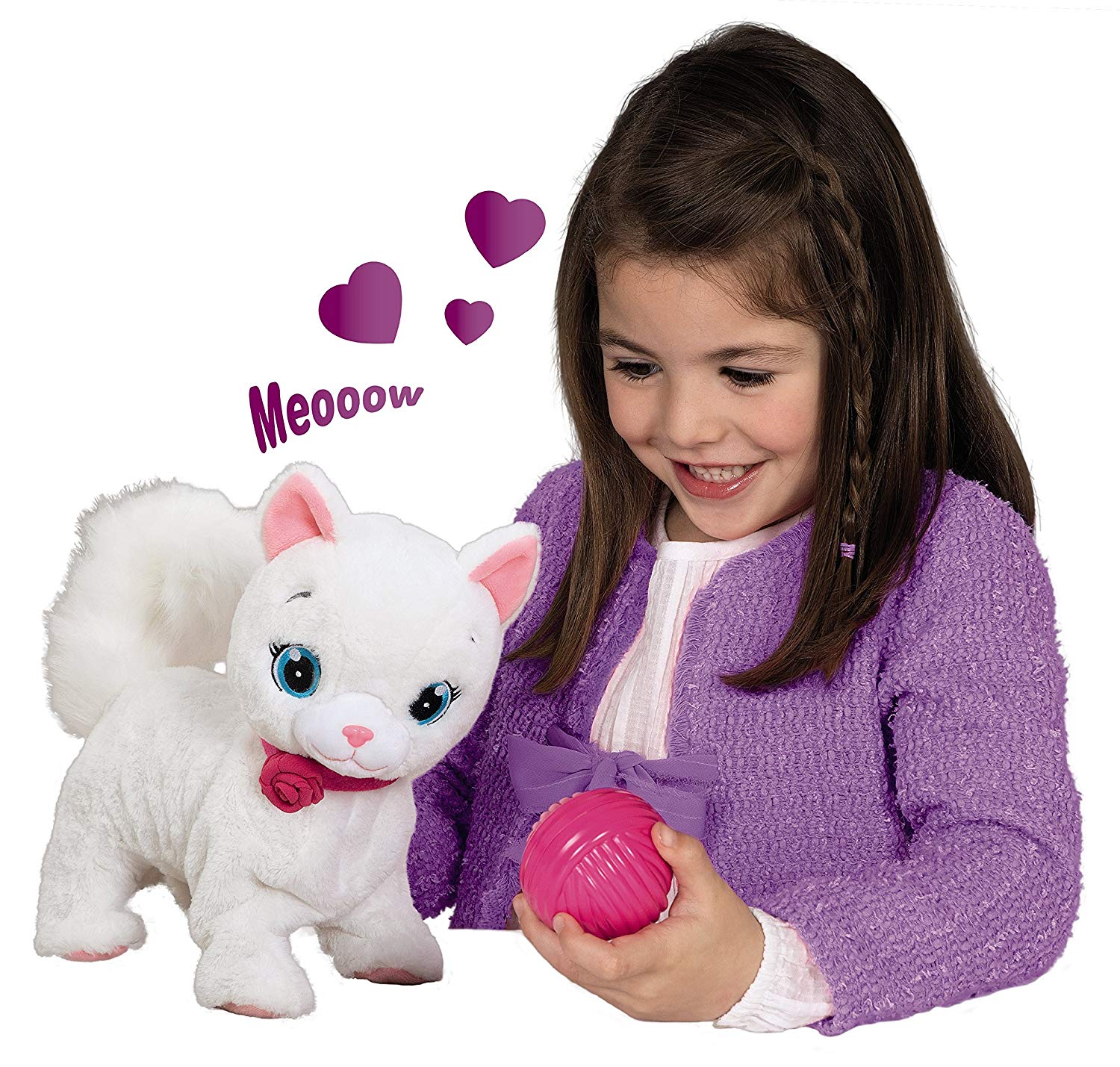 Интерактивная игрушка - Кошка Bianca, с клубком, 5 действий  